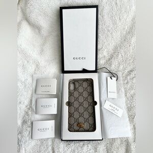 NWT Gucci GG Supreme Ophidia IPhone X/XS Case. NIB with cards. Retails $640